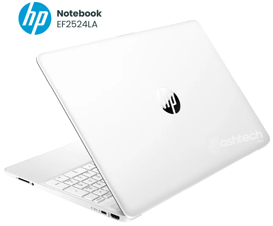 Notebook HP 15-ef2524la, 15.6" HD, AMD Ryzen 5 5500U 2.1 / 4.0GHz, 8GB DDR4-3200MHz